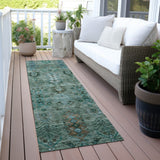 Addison Chantille ACN2047 Global Machine Made Traditional Green Rug