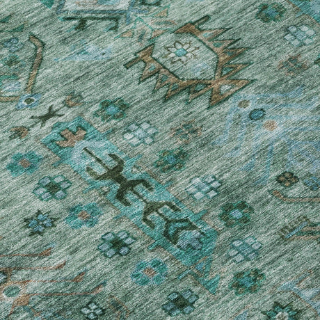 Addison Chantille ACN2047 Global Machine Made Traditional Green Rug
