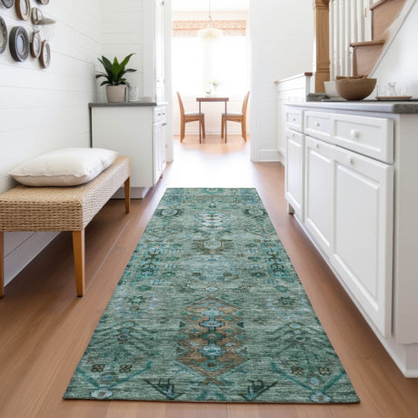 Addison Chantille ACN2047 Global Machine Made Traditional Green Rug