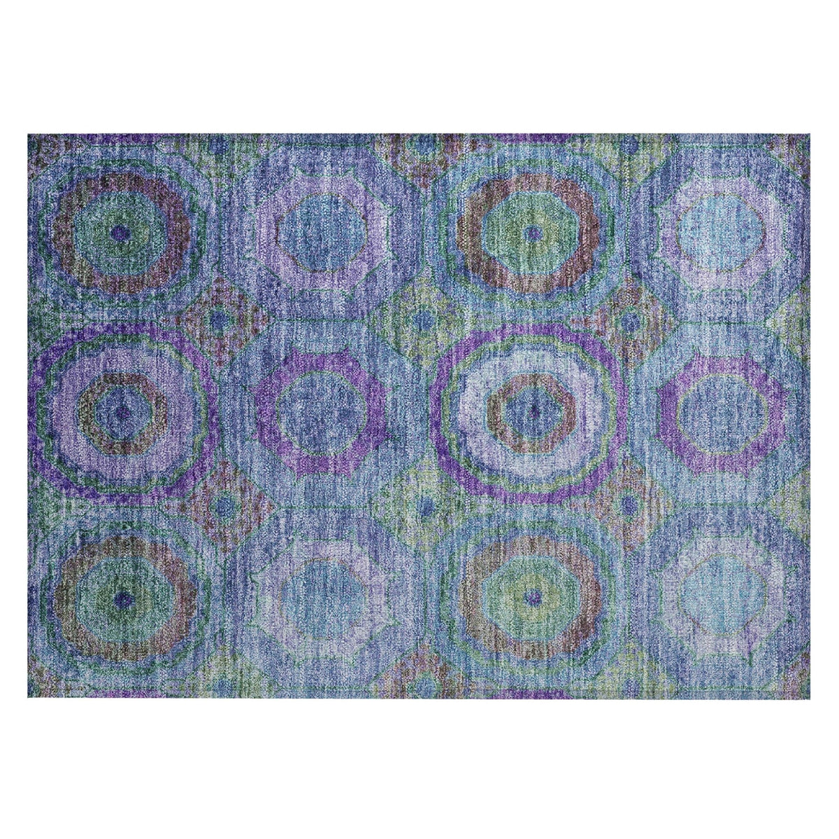 Addison Chantille ACN2049 Panel Machine Made Transitional Blue Rug