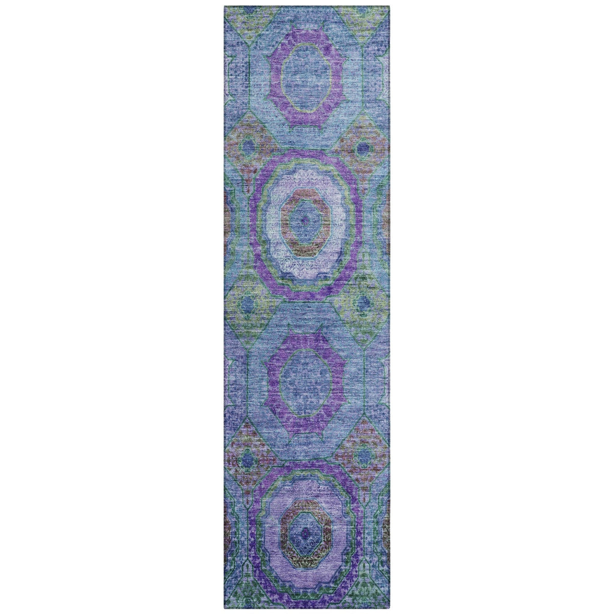 Addison Chantille ACN2049 Panel Machine Made Transitional Blue Rug