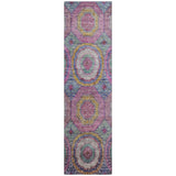 Addison Chantille ACN2049 Panel Machine Made Transitional Pink Rug