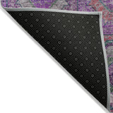 Addison Chantille ACN2049 Panel Machine Made Transitional Purple Rug