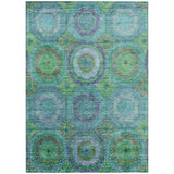 Addison Chantille ACN2049 Panel Machine Made Transitional Teal Rug