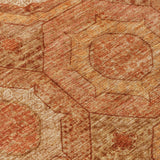 Addison Chantille ACN2050 Panel Machine Made Transitional Terracotta Rug