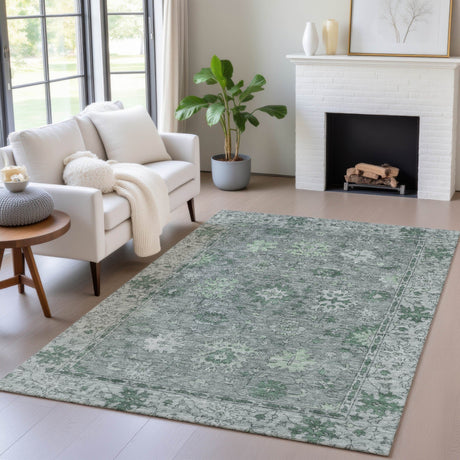Addison Chantille ACN2051 Global Machine Made Traditional Aloe Rug