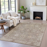 Addison Chantille ACN2051 Global Machine Made Traditional Khaki Rug