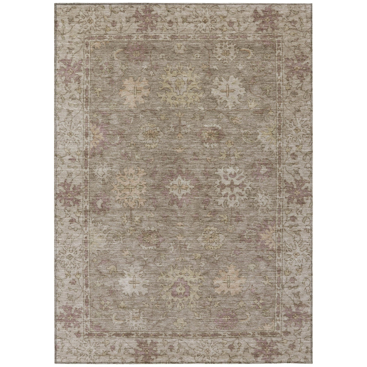 Addison Chantille ACN2051 Global Machine Made Traditional Khaki Rug