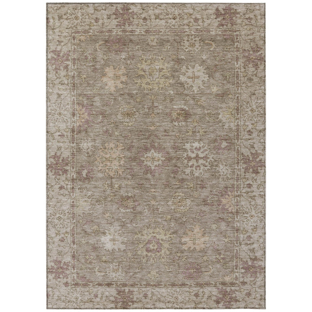 Addison Chantille ACN2051 Global Machine Made Traditional Khaki Rug