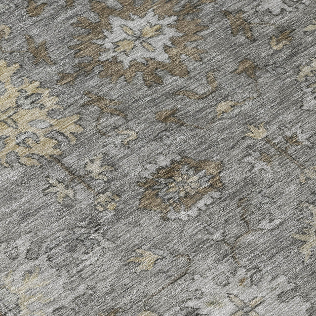 Addison Chantille ACN2051 Global Machine Made Traditional Pewter Rug