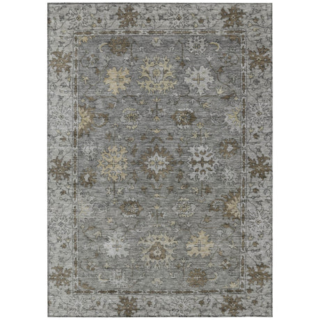 Addison Chantille ACN2051 Global Machine Made Traditional Pewter Rug