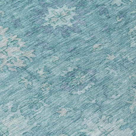 Addison Chantille ACN2051 Global Machine Made Traditional Teal Rug