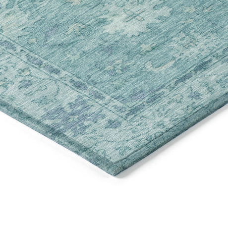 Addison Chantille ACN2051 Global Machine Made Traditional Teal Rug
