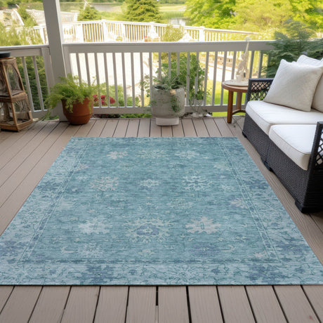 Addison Chantille ACN2051 Global Machine Made Traditional Teal Rug