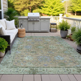 Addison Chantille ACN2052 Global Machine Made Traditional Brown Rug