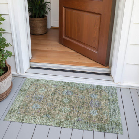 Addison Chantille ACN2052 Global Machine Made Traditional Brown Rug