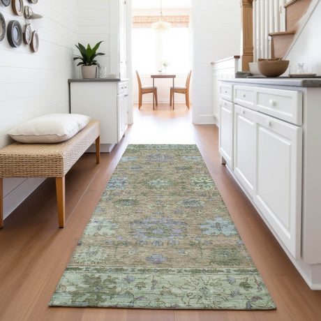 Addison Chantille ACN2052 Global Machine Made Traditional Brown Rug