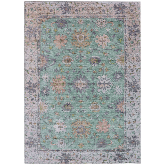 Addison Chantille ACN2052 Global Machine Made Traditional Mint Rug