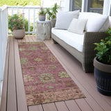 Addison Chantille ACN2052 Global Machine Made Traditional Pink Rug