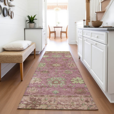 Addison Chantille ACN2052 Global Machine Made Traditional Pink Rug