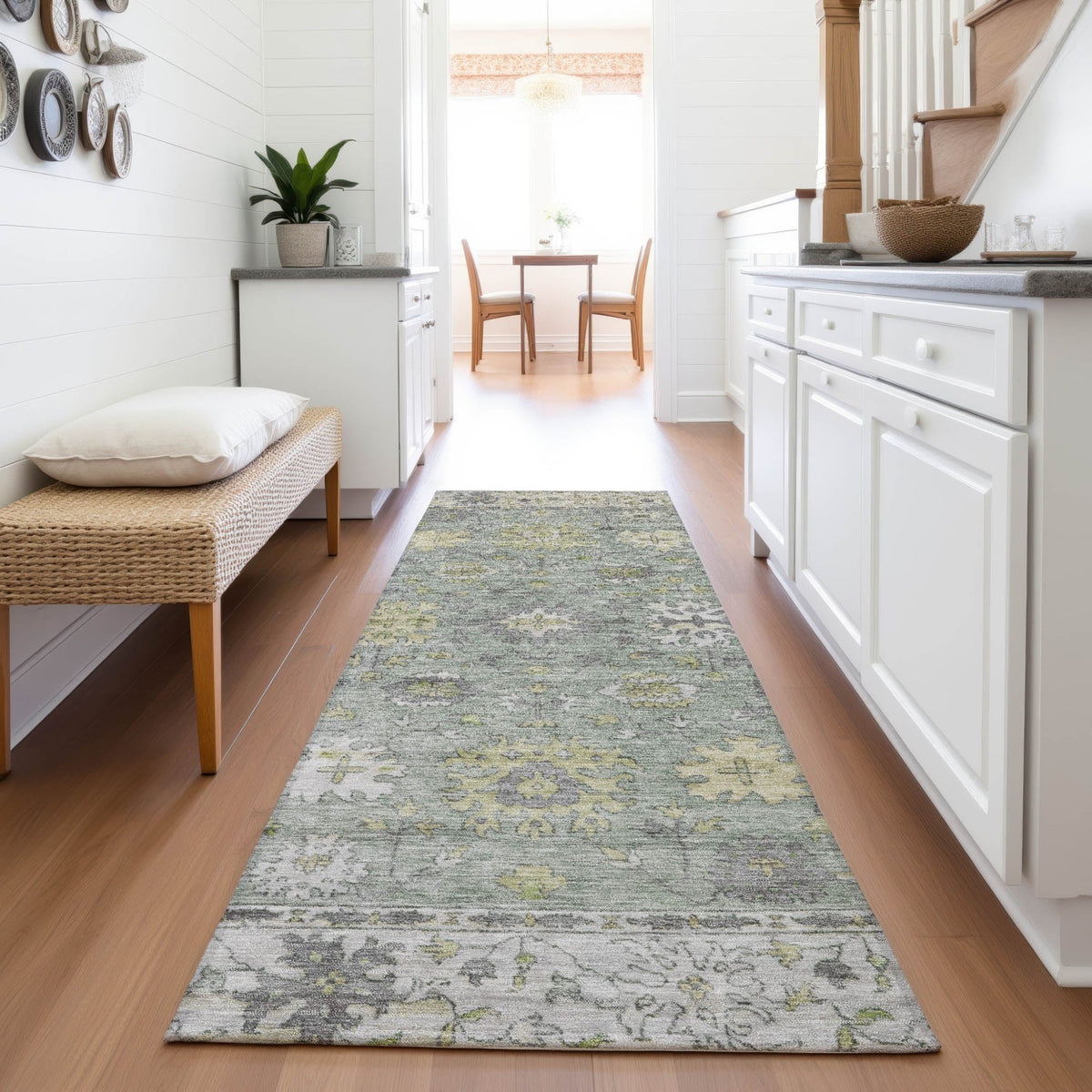 Addison Chantille ACN2052 Global Machine Made Traditional Sage Rug