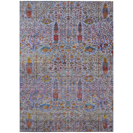 Addison Chantille ACN2053 Americana Machine Made Transitional Blue Rug