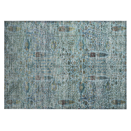 Addison Chantille ACN2053 Americana Machine Made Transitional Teal Rug