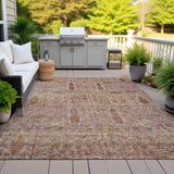 Addison Chantille ACN2053 Americana Machine Made Transitional Terracotta Rug