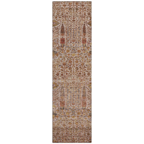 Addison Chantille ACN2053 Americana Machine Made Transitional Terracotta Rug
