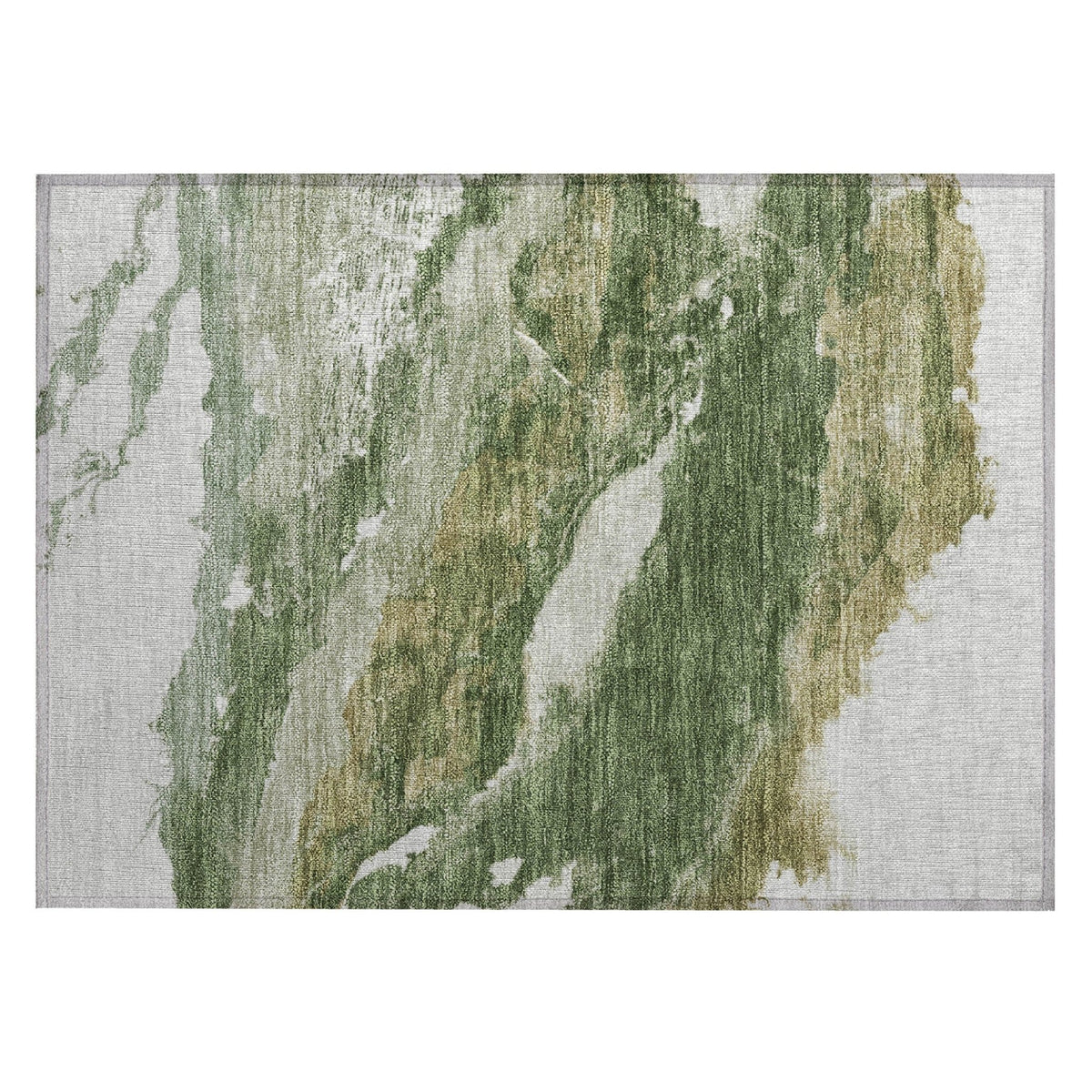 Addison Chantille ACN2054 Abstract Machine Made Transitional Green Rug