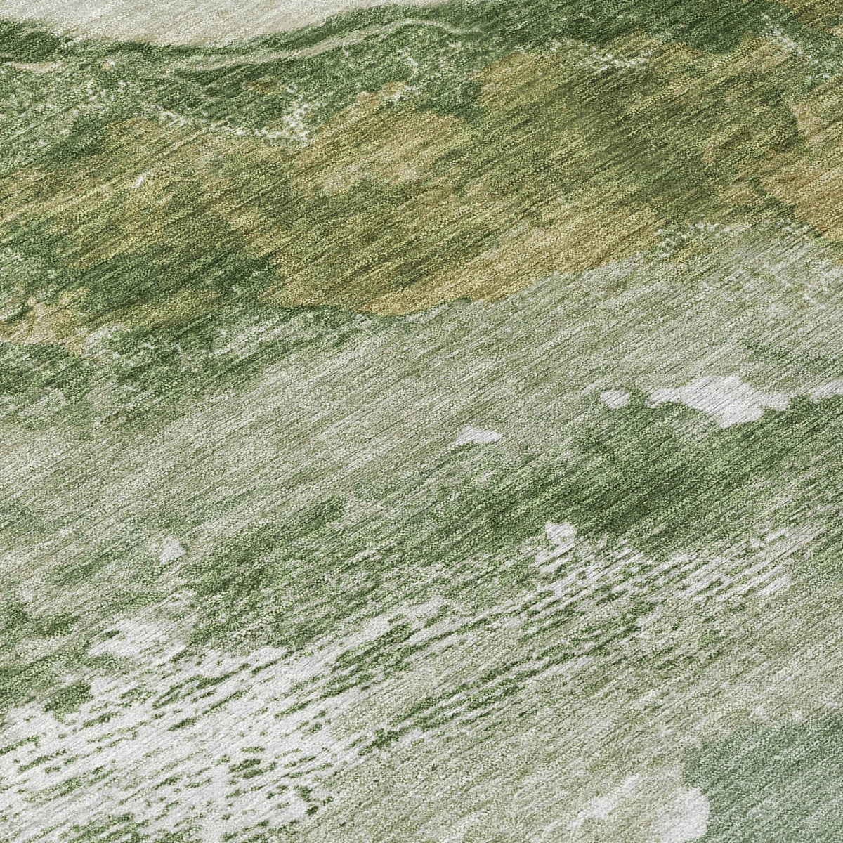 Addison Chantille ACN2054 Abstract Machine Made Transitional Green Rug