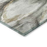Addison Chantille ACN2055 Floral Machine Made Transitional Silver Rug