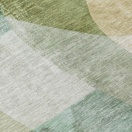 Addison Chantille ACN2057 Abstract Machine Made Transitional Aloe Rug