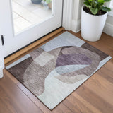 Addison Chantille ACN2058 Abstract Machine Made Transitional Brown Rug