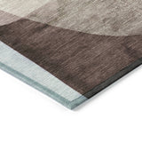 Addison Chantille ACN2058 Abstract Machine Made Transitional Brown Rug