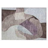 Addison Chantille ACN2058 Abstract Machine Made Transitional Brown Rug