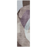 Addison Chantille ACN2058 Abstract Machine Made Transitional Brown Rug