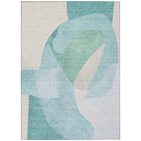 Addison Chantille ACN2058 Abstract Machine Made Transitional Seafoam Rug