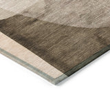 Addison Chantille ACN2058 Abstract Machine Made Transitional Taupe Rug