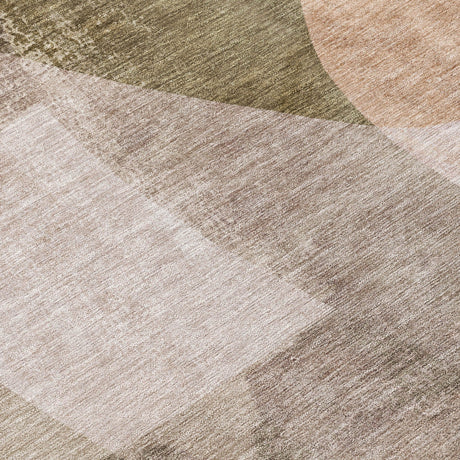 Addison Chantille ACN2058 Abstract Machine Made Transitional Taupe Rug