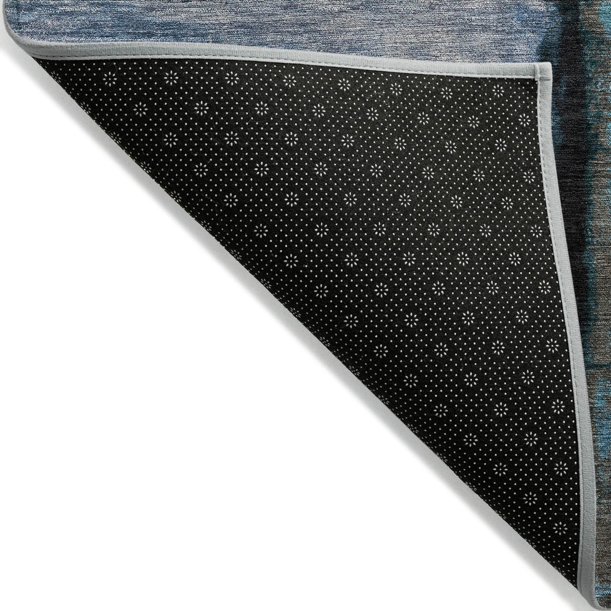 Addison Chantille ACN2059 Abstract Machine Made Transitional Blue Rug