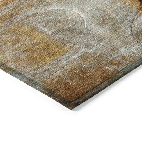 Addison Chantille ACN2059 Abstract Machine Made Transitional Paprika Rug