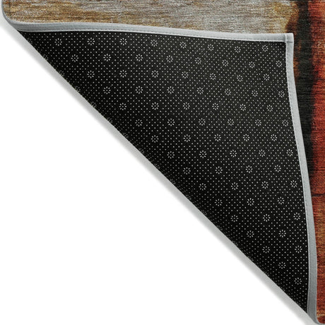 Addison Chantille ACN2059 Abstract Machine Made Transitional Paprika Rug