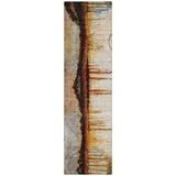 Addison Chantille ACN2059 Abstract Machine Made Transitional Paprika Rug