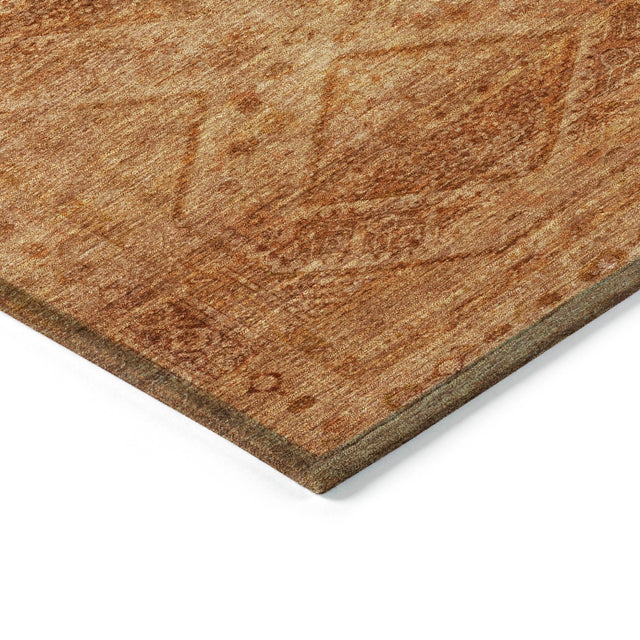 Addison Chantille ACN2060 Geometric Machine Made Transitional Copper Rug