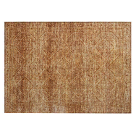 Addison Chantille ACN2060 Geometric Machine Made Transitional Copper Rug
