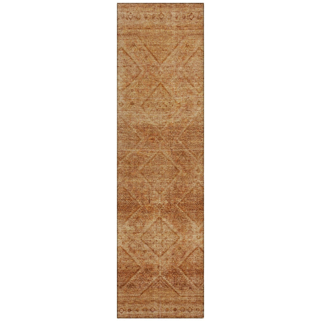 Addison Chantille ACN2060 Geometric Machine Made Transitional Copper Rug