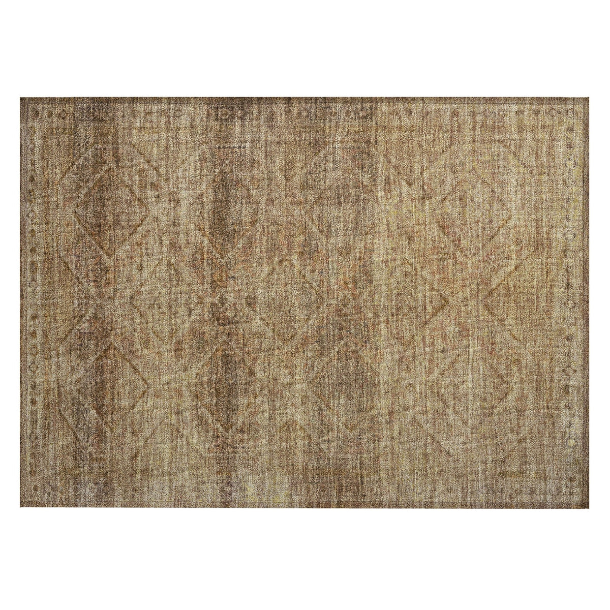 Addison Chantille ACN2060 Geometric Machine Made Transitional Khaki Rug
