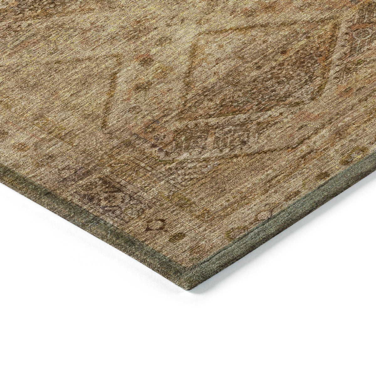 Addison Chantille ACN2060 Geometric Machine Made Transitional Khaki Rug