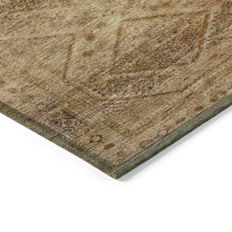 Addison Chantille ACN2060 Geometric Machine Made Transitional Khaki Rug